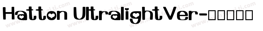 Hatton UltralightVer字体转换